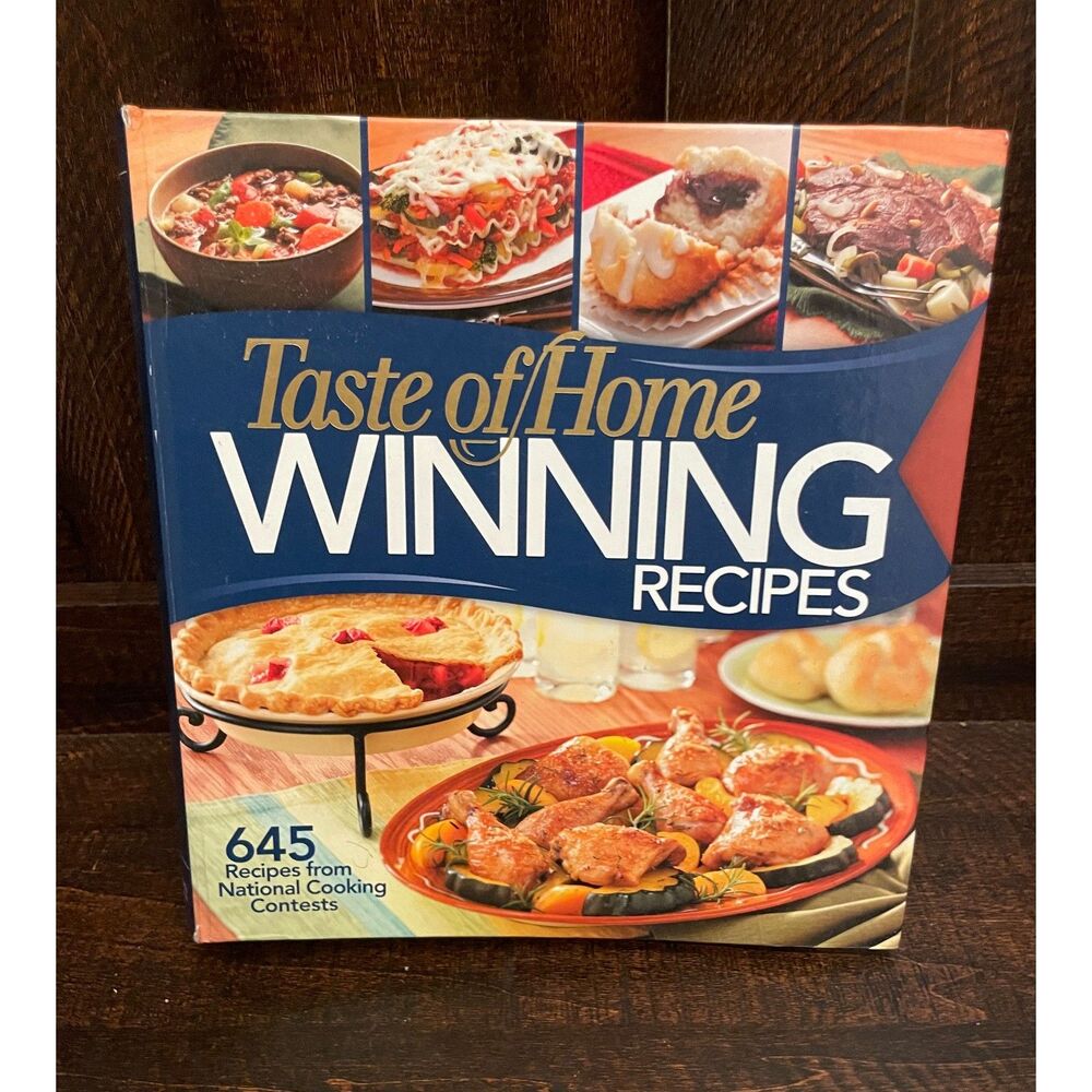 Taste of Home Winning Recipes Cookbook 645 Recipes 5 Ring Binder Tabbed Hardcove